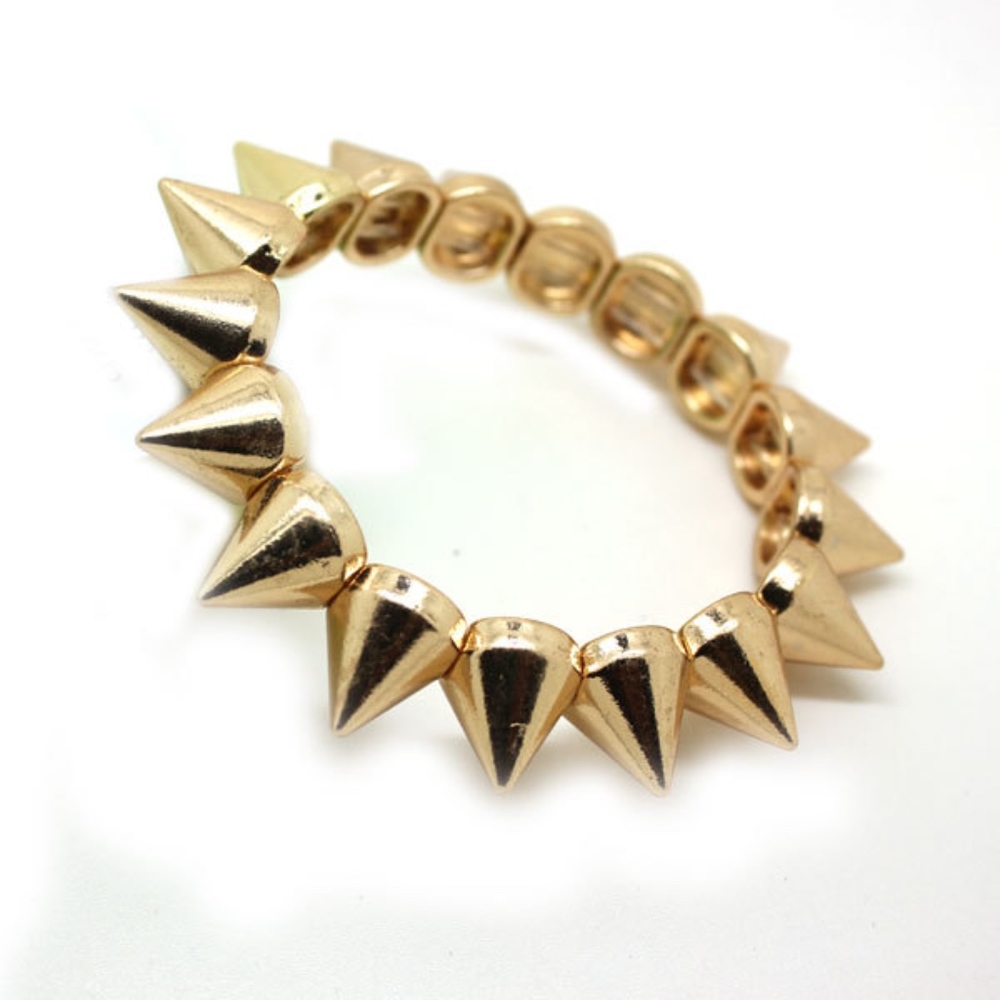 NWOT Gold Spikes Bracelet